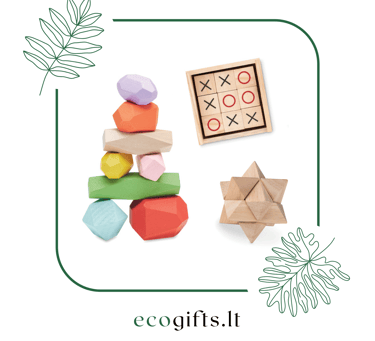 Tvarūs žaidimai ir galvosūkiai su įmonės atributika | ecogifts.lt