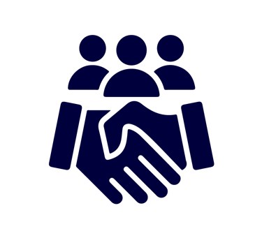 a handshake with a handshake of two people shaking hands