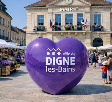 sphère géante pour décoration urbaine