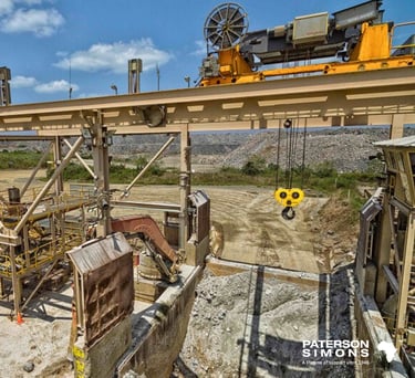 minesite processing plant crane