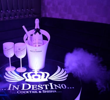 logo and champagne photograph