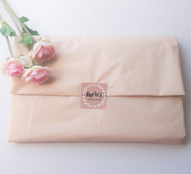 emballage d'une commande chez Saracrea