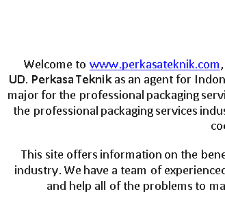 UD. Perkasa Teknik professional Packaging service in labelling, coding and marking specialist.
