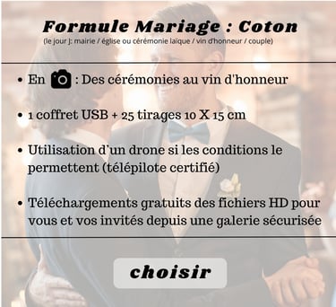 formule mariage coton