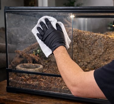 entretien de terrarium/vivarium/aquarium pour reptiles, amphibien et poissons