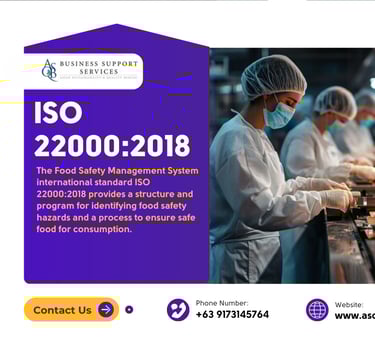 "Internal auditor training on FSMS ISO 22000:2018"