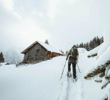 Ruta con Refugio en raquetas de nieve