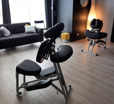 chaise de massage Amma noire , model stronglight 
