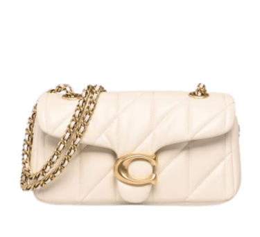 Coach Tabby 26 Bag white and gold hardware