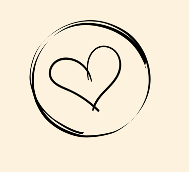 a heart shaped heart in a circle