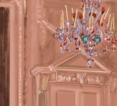 The Pink Murano Chandelier