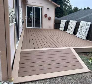 house with wheelchair accessible deck