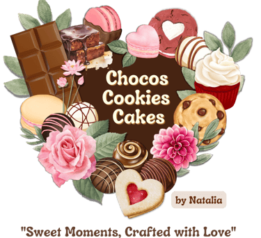 Chocos Cookies Cakes by Natalia Sweet Moments Crafted with Love logo