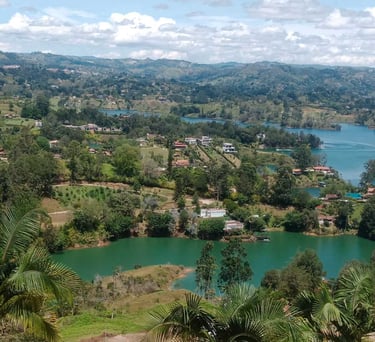 Vista desde la Piedra de El Peñol