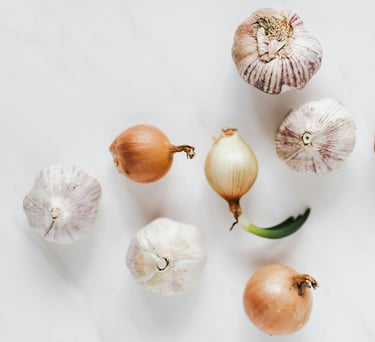 Garlic and onion