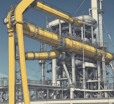 Photo of engineering sketches and notes spread across a clean desk