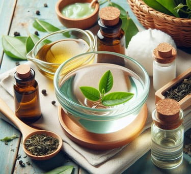 a bowl of peppermint leaves