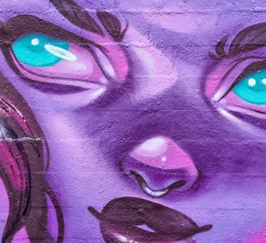 Universe Gaze - Mural in Barcelona, muralism, street art, urban art by Ona Salvador