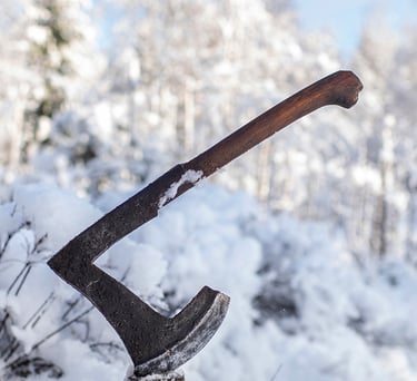 Finnish vintage axes, Finnish axes, kirves, FVA, Scandinavian axe, hewing axe