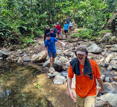 Exploring the rivers during the 3 Day Alternative Lost City Trek