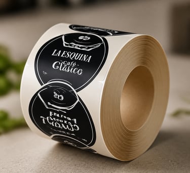Labels and stickers for product packaging and business branding