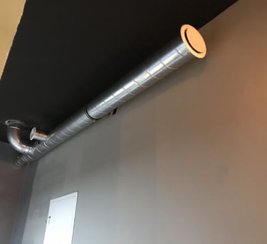wylot ścienny wentylacji mechanicznej, montaż wyrzutni trójmiasto