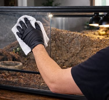 entretien de terrarium/vivarium/aquarium pour reptiles, amphibien et poissons