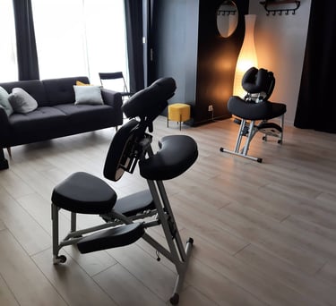 chaise de massage Amma noire , model stronglight 