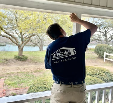 Professional porch rescreening services in Myrtle Beach, SC, restoring outdoor comfort.