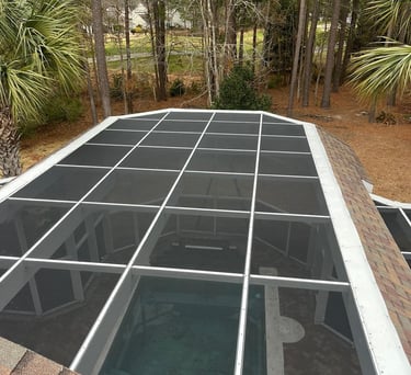 Durable screen systems for bug-free outdoor spaces in Pawleys Island, SC.