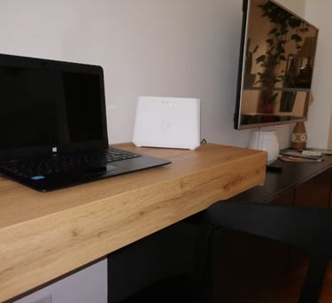 Postazione smart-working casa vacanza Pesaro