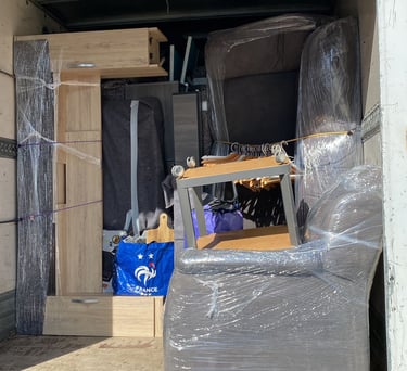 Chargement de meubles fragiles