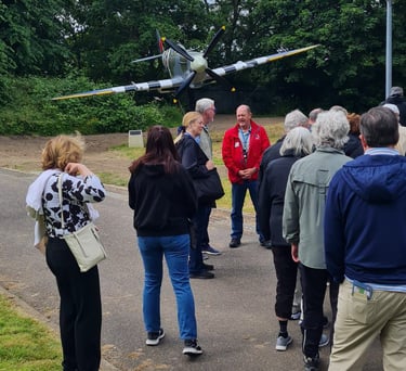 Andrew White Uxbridge Battle of Britain command bunker talking about the Dowding System