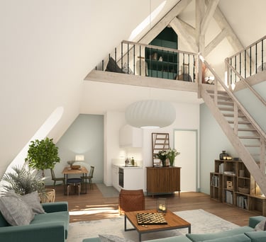 Intérieur design - Neuf Brisach - Monchecourt architecte patrimoine – François 1er