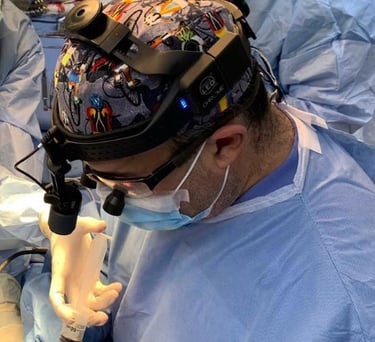 Photograph of Dr. Manuel M. Rodriguez-Reyes Performing Maxillofacial Surgery in Cape Coral, Florida