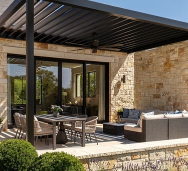 motorized louvered pergola