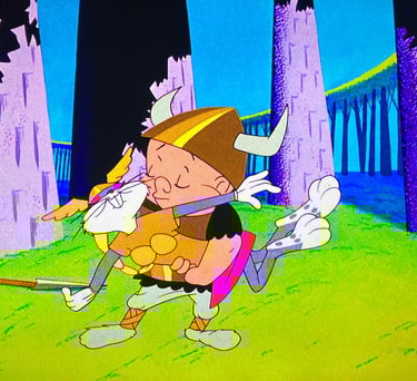 Buga and Elmer Fudd What's Opera, Doc?