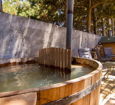 cabaña en pichilemu con tinaja