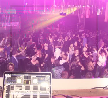 Blick vom DJ auf die D.I.S.C.O Revival Night in der Soundfactory