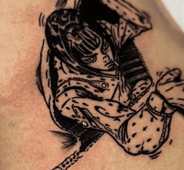 Tatuaje de JoJo's Bizarre Adventure hecho por Steven Aguirre en Valencia