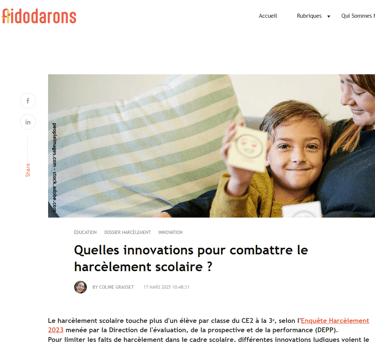 Non au harcèlement scolaire Aidodarons HarcelKido