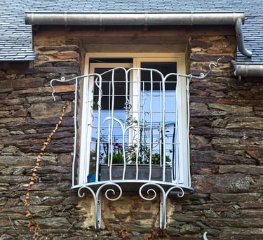 fenêtre de la salle d'eau: vue extérieure