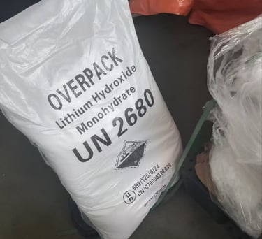 LiOH.H2O Lithium hydroxide monohydrate Micronized Battery grade