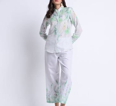 Florocent Shirt and pant women co ord set collection