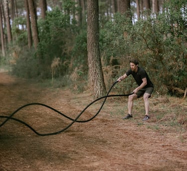 battle rope circuit training