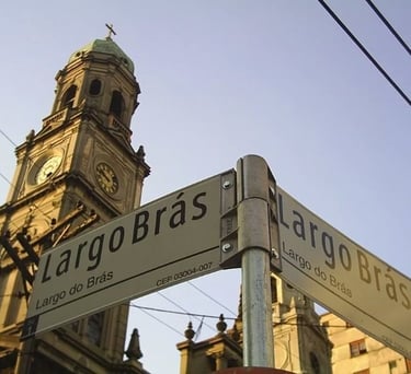 placa no bairro do brás
