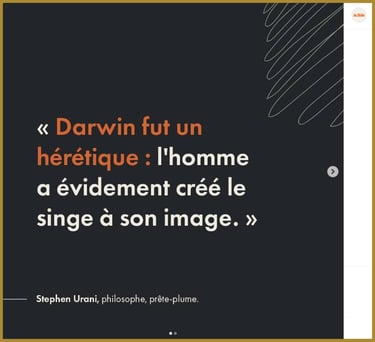 blague Darwin