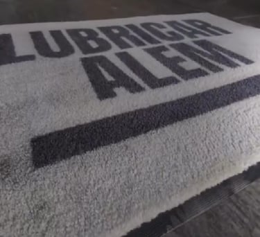 Felpudo con logo captor jet lubricar