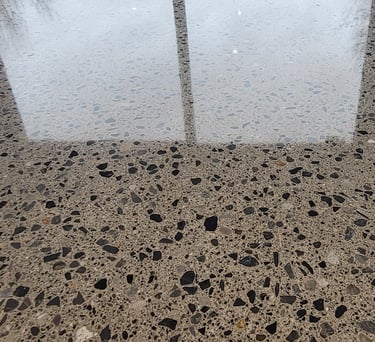Grind and polished concrete