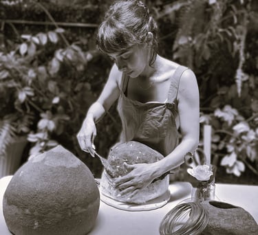 Wabi Sabi Paper Mache Interior Desin